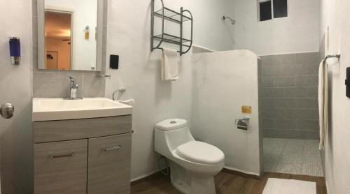 Koupelna v ubytování Casa Kaan Calakmul