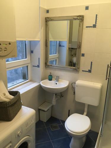 A bathroom at Apartman E5