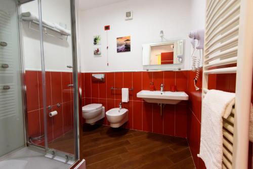 Ett badrum på Una Casa al Belvedere