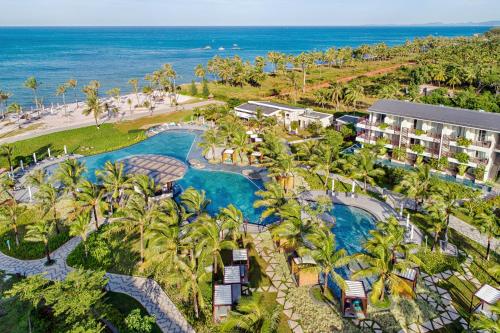 an aerial view of the resort and the ocean at SOL by Meliá Phu Quoc in Phú Quốc