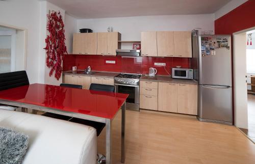 Η κουζίνα ή μικρή κουζίνα στο Apartman Martin