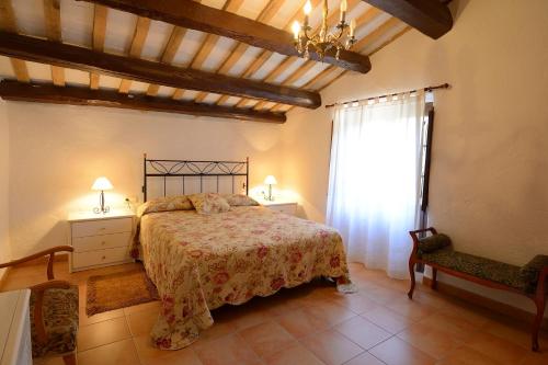 Postel nebo postele na pokoji v ubytování Apartamento en pleno Montseny Mas Romeu Turisme Rural