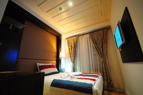 TV i/ili multimedijalni sistem u objektu Ottopera Hotel