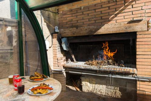 Barbacoa disponible para clientes en the country house