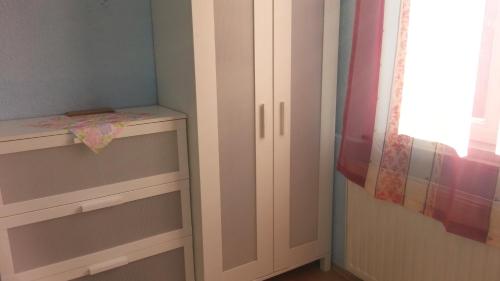 Katil atau katil-katil dalam bilik di Monteurwohnung Camila