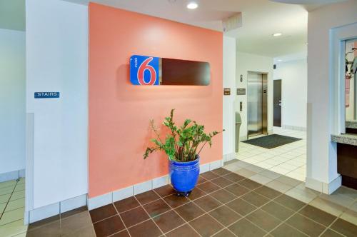 Un televizor și/sau centru de divertisment la Motel 6-Roanoke, TX - Northlake - Speedway