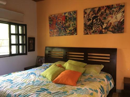 Postel nebo postele na pokoji v ubytování Cabaña Refugio del Mar
