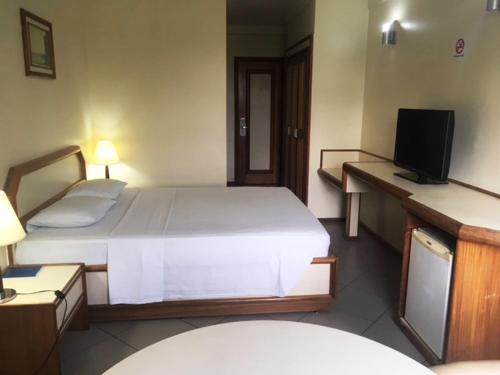 Hotel Grão Paraにあるベッド