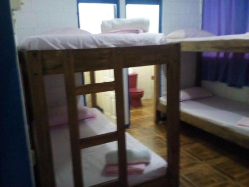 a group of bunk beds in a room at Villas Maria Luisa in Uvita