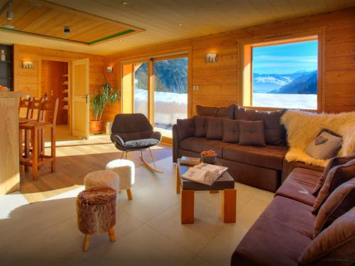 Χώρος καθιστικού στο Chalet Crechoua - OVO Network