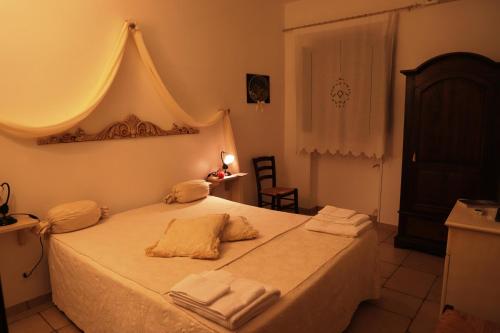 Postel nebo postele na pokoji v ubytování masseria LAMA DI GALIZIA