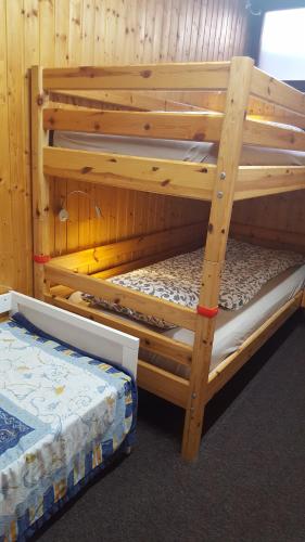 a couple of bunk beds in a room at Apartments Almstein in Abtenau