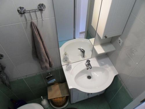 Et badeværelse på Apartments Villa Dube