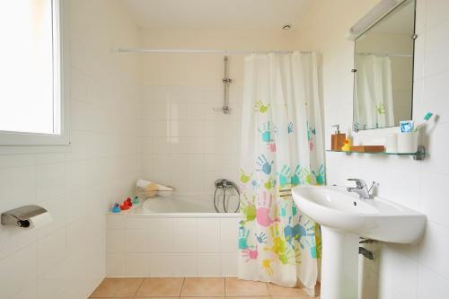 Phòng tắm tại Domaine les Forges