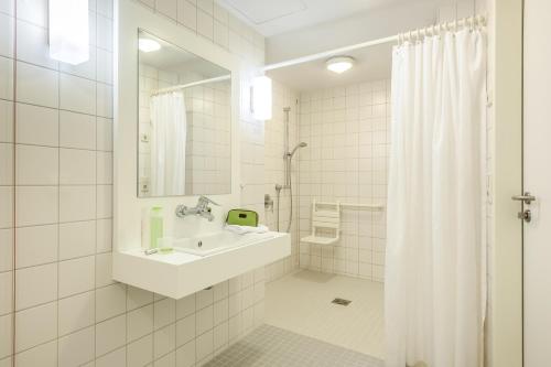 Koupelna v ubytování ibis budget Berlin Alexanderplatz