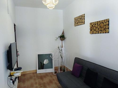 TV a/nebo společenská místnost v ubytování Lin Jiang Apartment