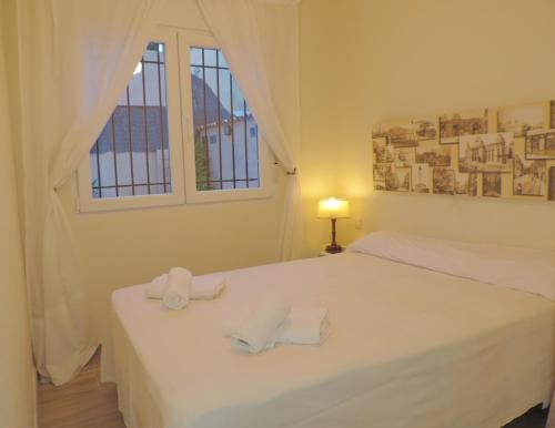 Katil atau katil-katil dalam bilik di chalet privado en Cabo de Palos