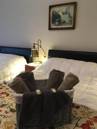 B＆B シェ ユベールにあるベッド