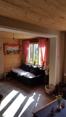 Postel nebo postele na pokoji v ubytování Auszeithütte