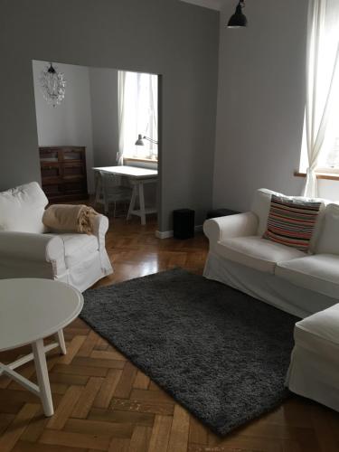 Prostor za sedenje u objektu Apartament w sercu Krakowa