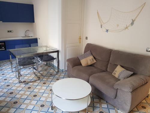 Χώρος καθιστικού στο Apartamentos Nouvilas