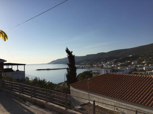 a view of the ocean from a house at Zathea Apartments in Agia Pelagia Kythira