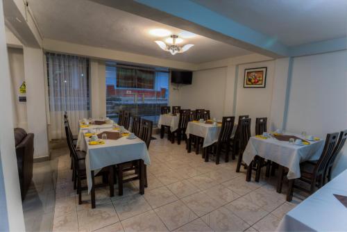 Machupicchu Guest House 레스토랑 또는 맛집