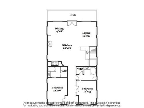 a floor plan of a house at Lay By The Bay in Saugatuck