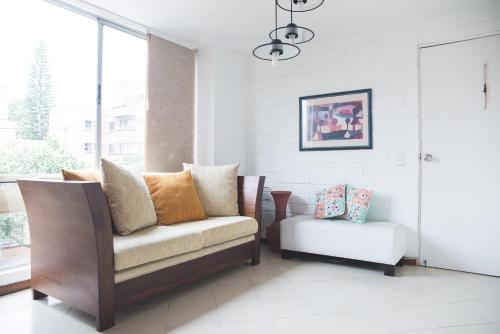 Zona de estar de Apartamento en Medellin Alcazar de La Mota