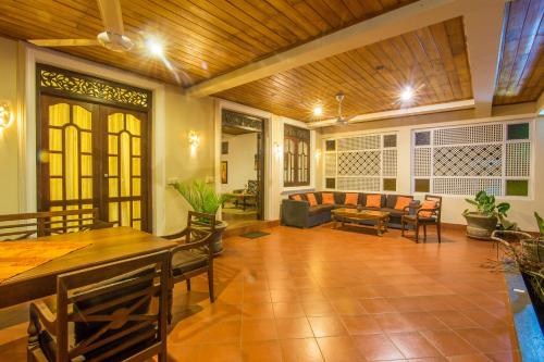 Posezení v ubytování Lanka Beach Grand Villa