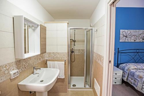 Koupelna v ubytování B&B Acquachiara