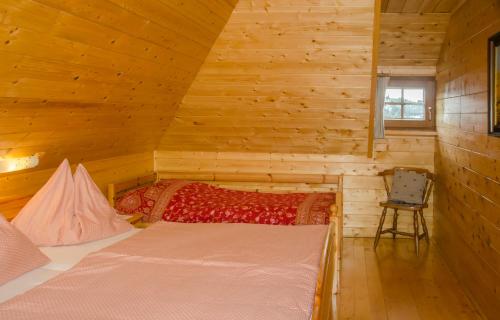 เตียงในห้องที่ Rüggenhütte
