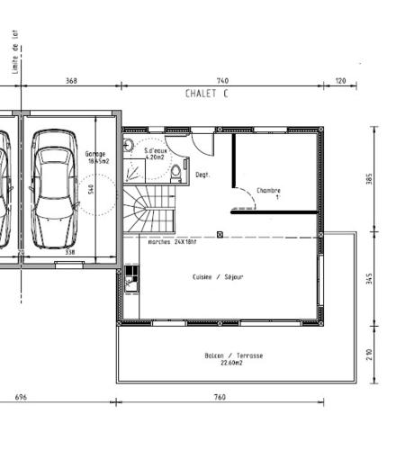 Plano de Le Chalet d'Ulysse