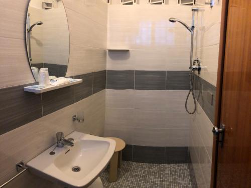 Koupelna v ubytování Hotel Wega