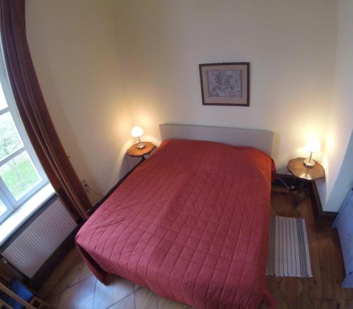 Кровать или кровати в номере Schloss Lelkendorf - Fewo Prebberede