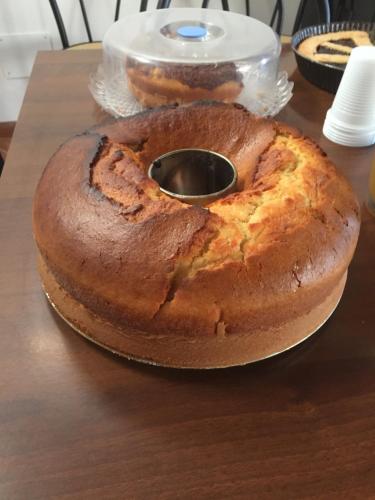 a large cake sitting on top of a table at Azienda Agricola Sinisi in Cerveteri