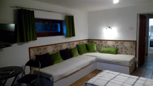 Χώρος καθιστικού στο Apartmány Sharka -Šárka Justrová