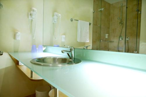 Koupelna v ubytování Hotel Watthalden
