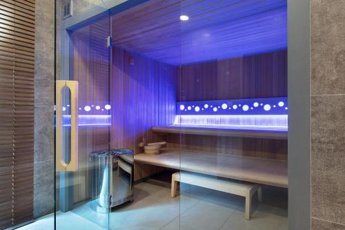 Koupelna v ubytování Hotel Wodnik