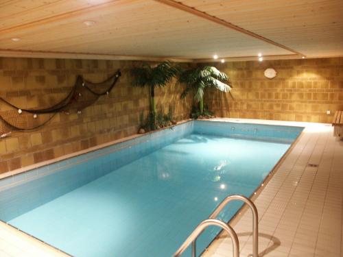 a large swimming pool in a building at Appartementhaus Vierjahreszeiten in Willingen