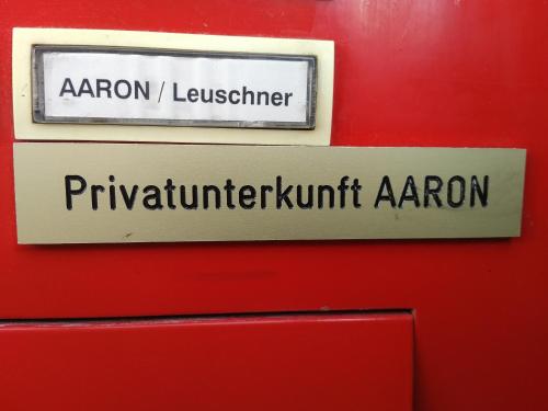 Certifikát, hodnocení, plakát nebo jiný dokument vystavený v ubytování Aaron - Privatunterkunft
