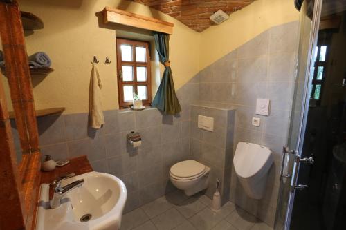 Kupatilo u objektu Zidanca med Vinogradi