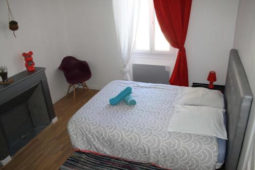 Ένα ή περισσότερα κρεβάτια σε δωμάτιο στο Casa Ammirati Marseille