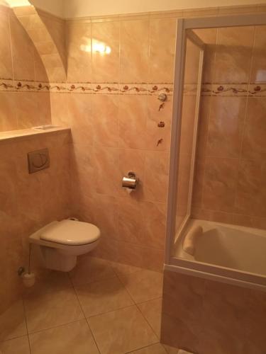 Koupelna v ubytování Hotel Pegas Brno