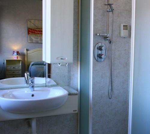 Ванная комната в Albergo Vecchio Pavone