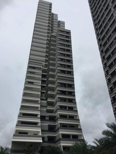 a tall building with two tall buildings at Meridin Medini Muslim Condo in Nusajaya