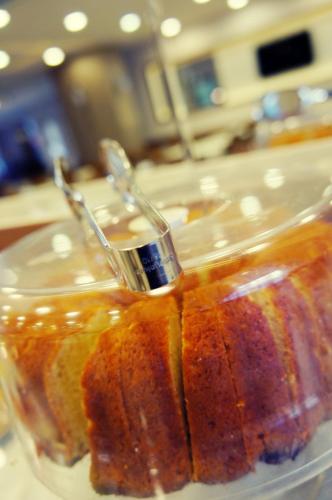a jar of honey with a lid on a table at Hotel Helen Park in Canakkale