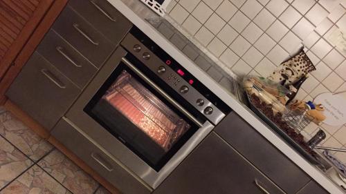 Dapur atau dapur kecil di Ferienwohnungen "Weitblick" und "Schwalbennest"