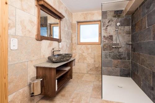Koupelna v ubytování Gletscher Appartements