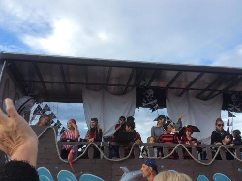 a group of people in the stands watching a concert at The Ocean Guest House in Weymouth